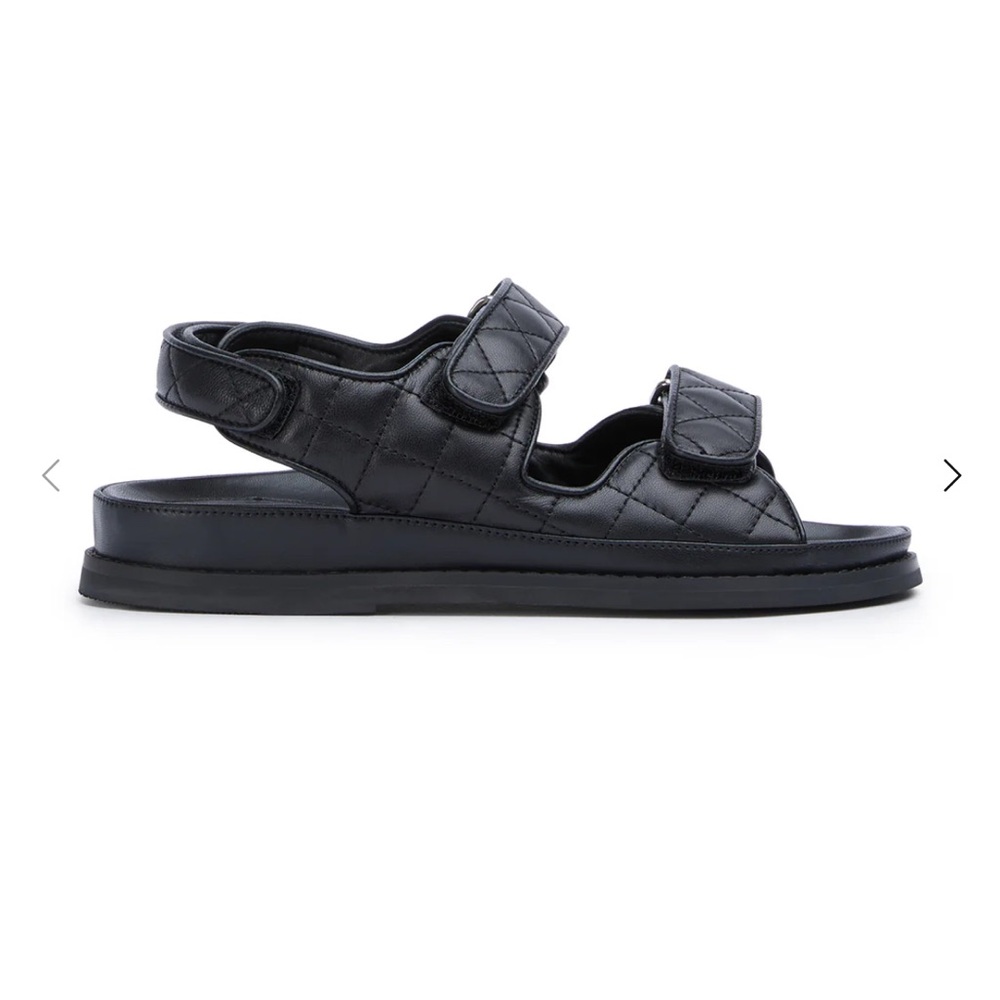 Tony Bianco Black Leather Sandals